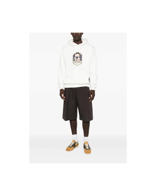 Drole de Monsieur White Hoodies for men