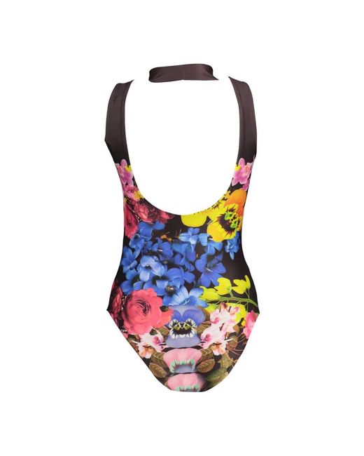 Desigual Tops ,Veelkleurig ,Haltertop Met Open Rug in het Multicolor