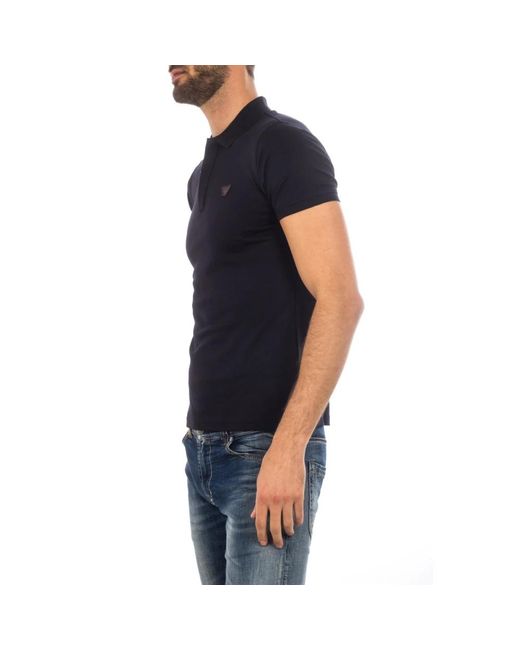 Armani Jeans Black Polo Shirts for men