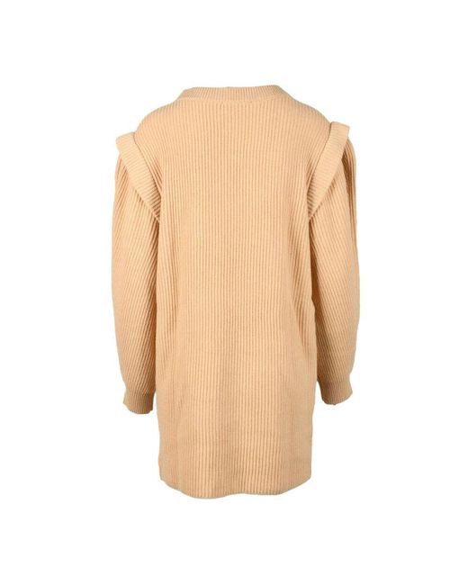 Vestido De Lana Para Mujer, Mujer, Talla WEILI ZHENG de color Natural