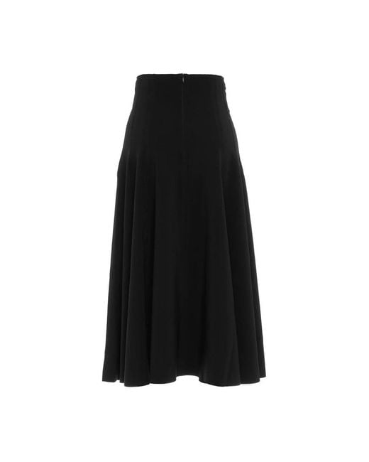 Norma Kamali Black Midi Skirts
