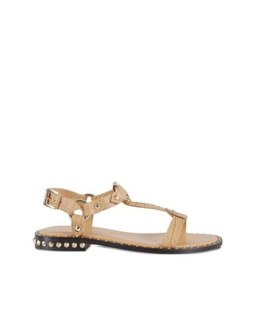 Ash Natural Patsy Bis Flat Sandal