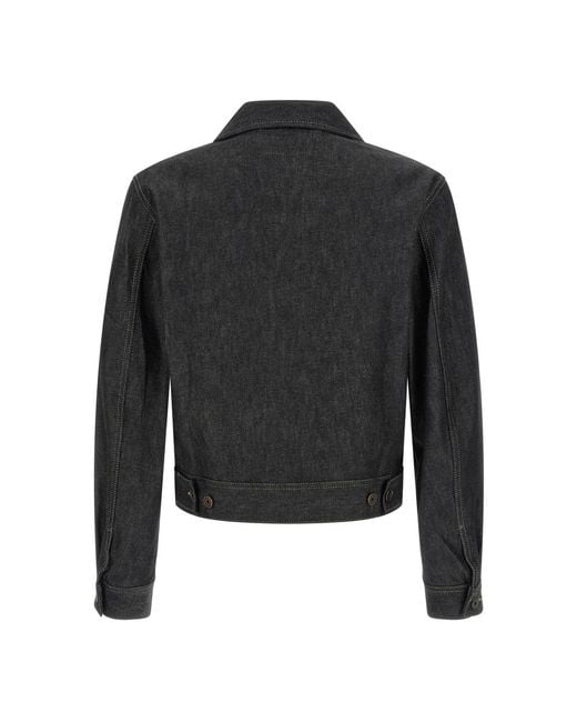 Lemaire Black Denim Jackets for men