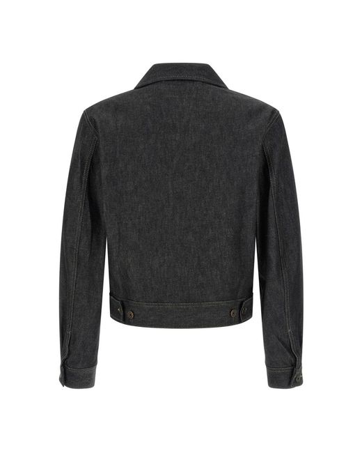 Lemaire Trucker Jacket in het Black voor heren
