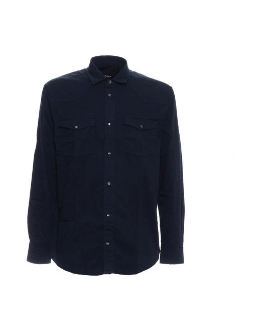 Dondup Blue Casual Shirts for men