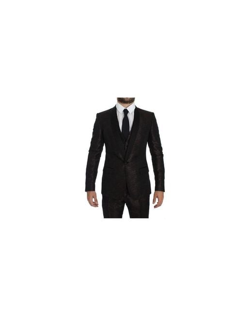 Single Breasted Suits Dolce & Gabbana de hombre de color Black