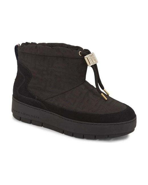 Tommy Hilfiger Black Winter Boots