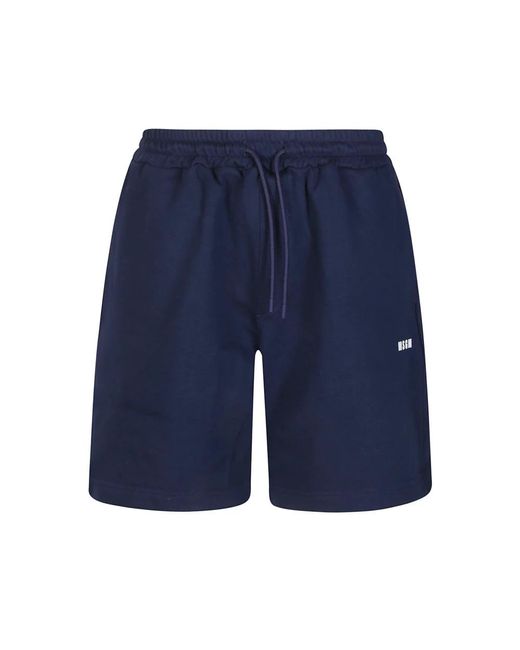 MSGM Blue Casual Shorts for men