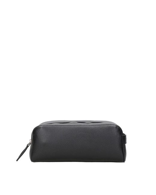 Orciani Schwarze Ledertasche Mit Nylonfutter in Black für Herren