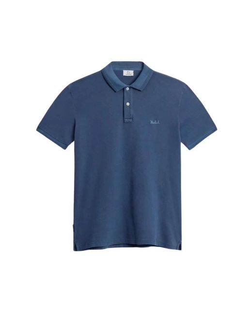 Woolrich Blue Polo Shirts for men