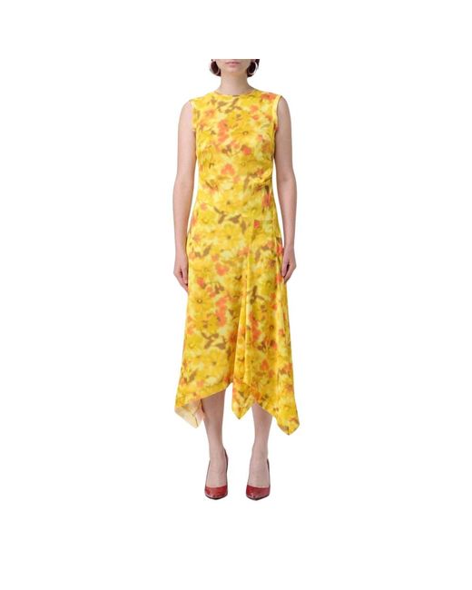 Midi Dresses Acne de color Yellow