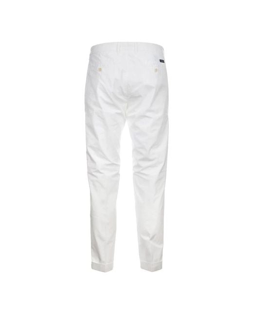 Fay White Chinos for men