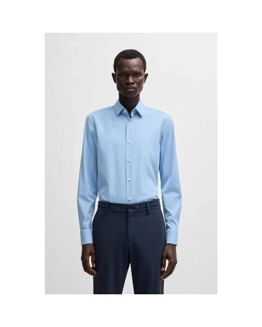 Boss Blue Formal Shirts for men