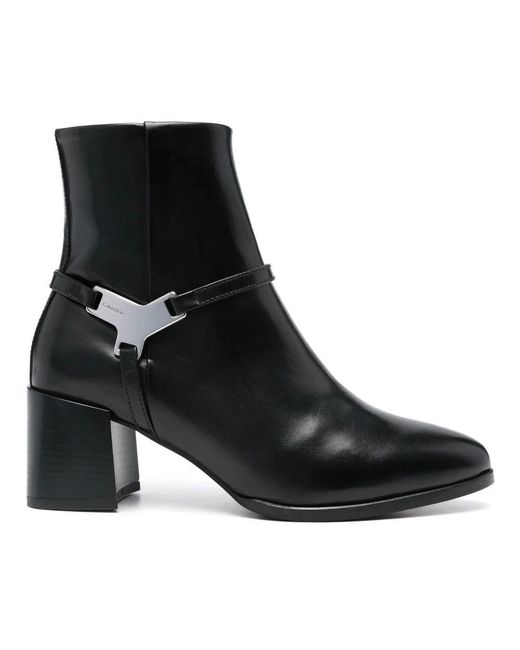Calvin Klein Black Klassischer schwarzer stiefelette