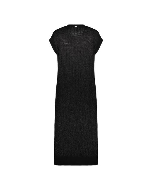 Herno Truien & Vesten ,Zwart ,Katoen Lange Mouwloze Cardigan in het Black