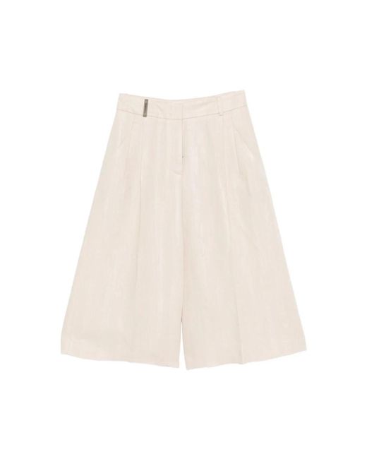 Peserico Natural Long Shorts