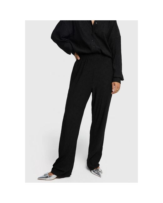 Alix The Label Black Straight Trousers