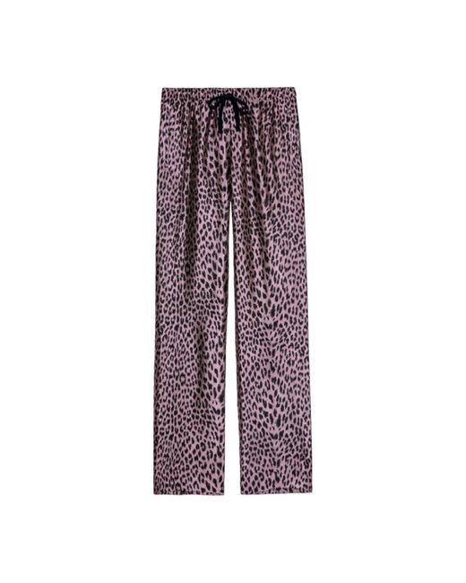 Zadig & Voltaire Purple Wide Trousers