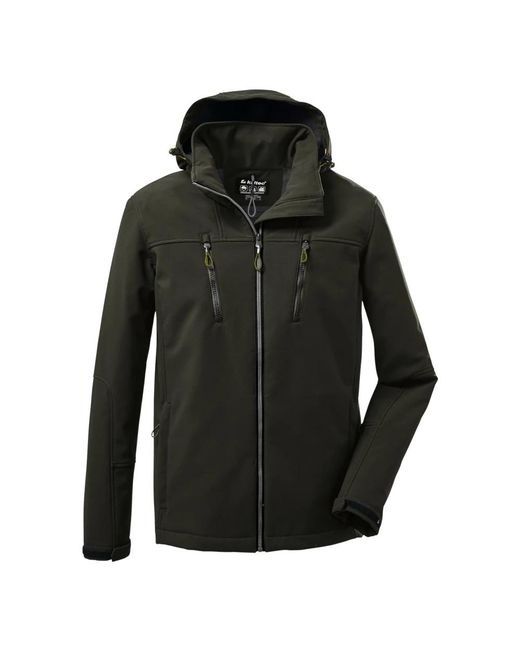 Killtec Softshell Jas in het Black voor heren