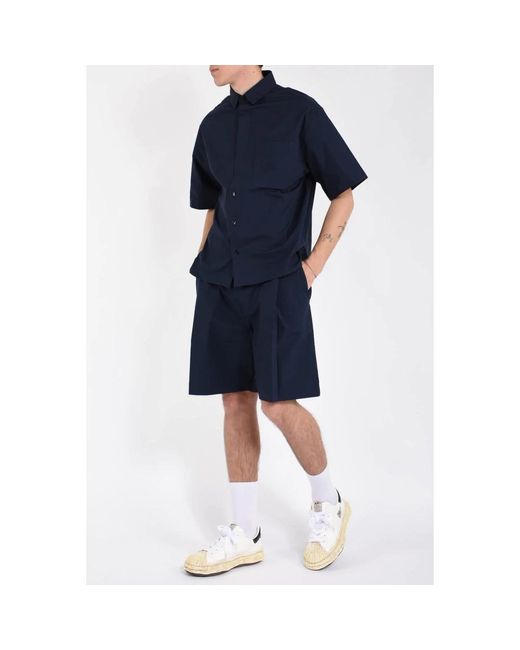 A PAPER KID Casual Shorts in het Blue voor heren