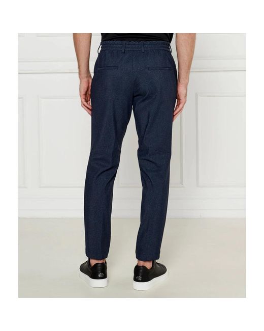HUGO Blue Straight Trousers for men