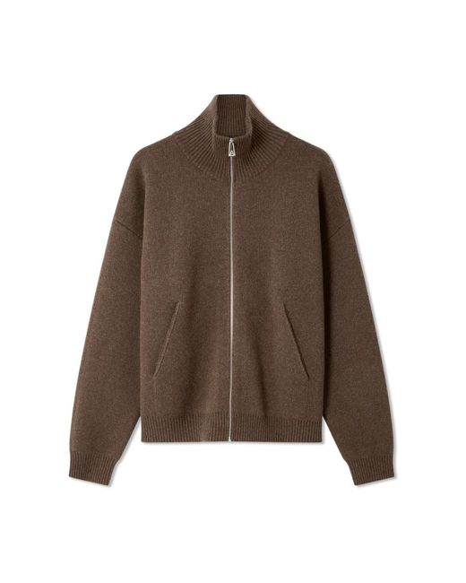 Axel Arigato Truien & Vesten ,Bruin ,Wol Core Zip-Up Sweater in het Brown voor heren