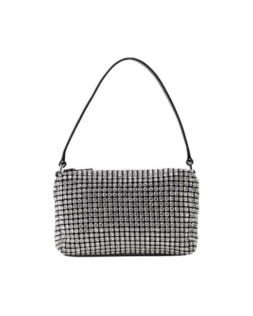 Alexander Wang Black Weiße Crystal Mesh Mini Clutch