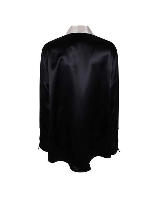 Jil Sander Overhemden ,Zwart ,126 Mc Shirt in het Black