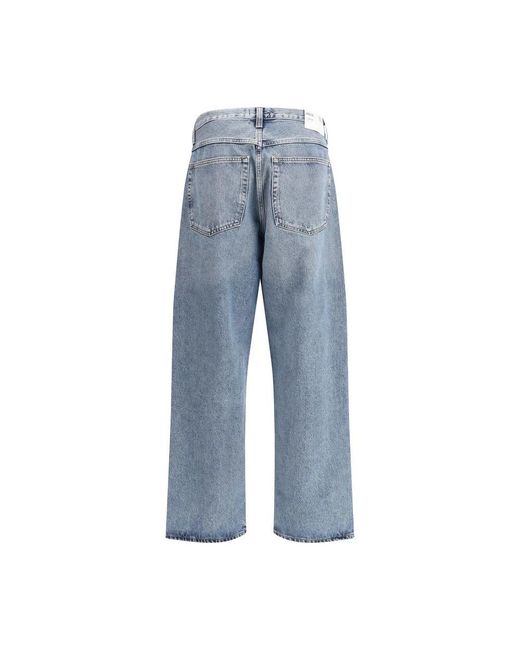 Agolde Blue Cotton High-Waisted Jean for men