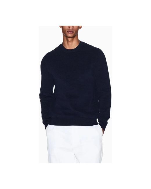 Round-Neck Knitwear ARMANI EXCHANGE pour homme en coloris Blue