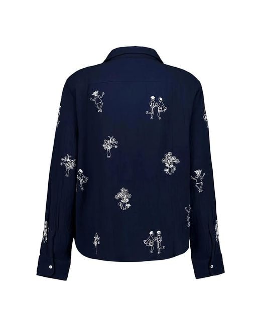 BAZISZT Blue Casual Shirts for men