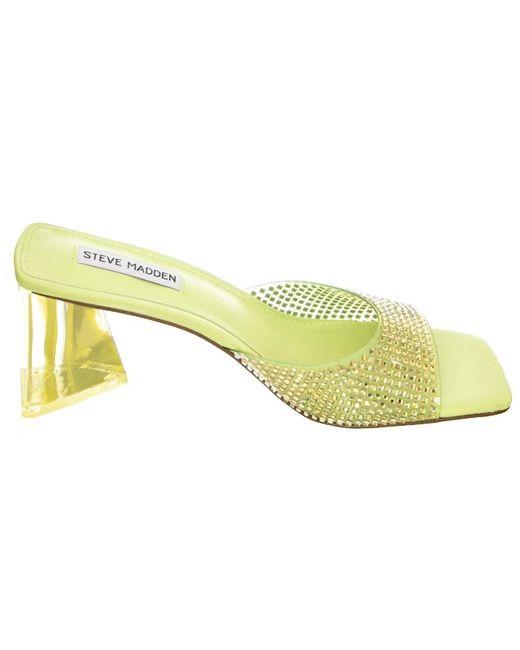 Steve Madden Heeled Mules in het Yellow