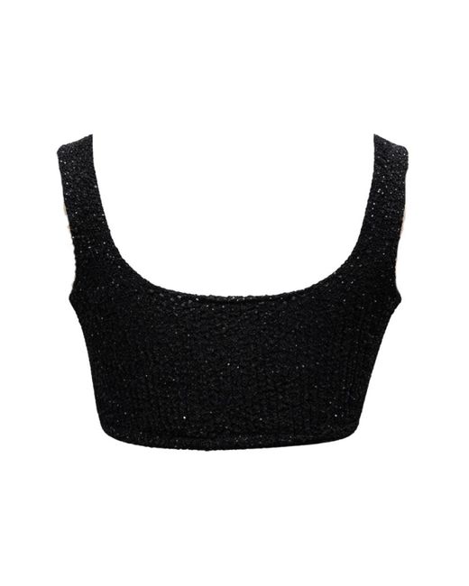 SIMONA CORSELLINI Black Round-Neck Knitwear