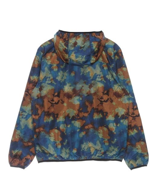 Element Jassen ,Veelkleurig ,Polyester Donkere Magma Windbreaker Jas Met Capuchon in het Blue voor heren