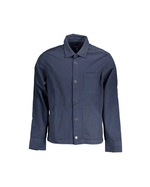Gant Blaues Baumwoll Herrenhemd Klassischer Stil in Blue für Herren