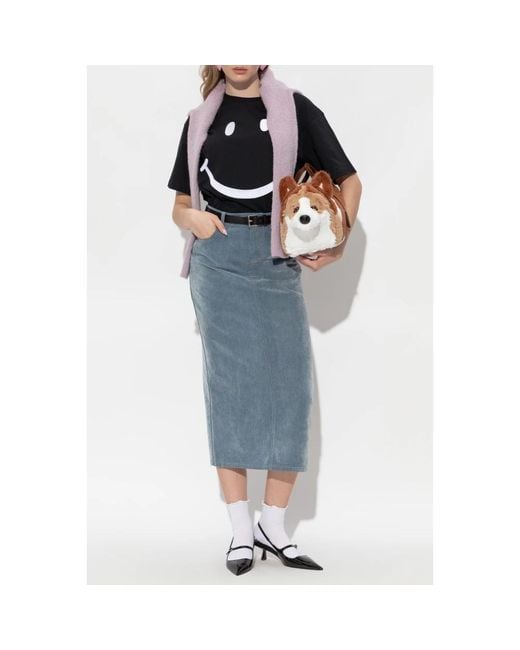 Moschino Blue Denim Skirts