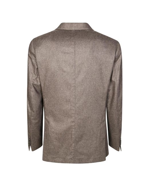 Double Breasted Suits di Santaniello in Gray da Uomo