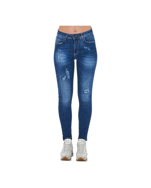 Jeans denim skinny blu di Frankie Morello in Blue