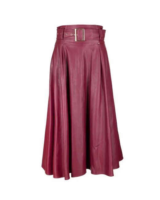 Fracomina Purple Midi Skirts