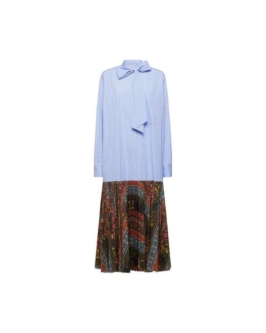 Pierre Louis Mascia Blue Maxi Dresses