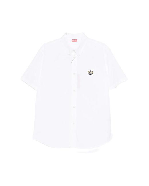 KENZO White Short Sleeve Shirts for men