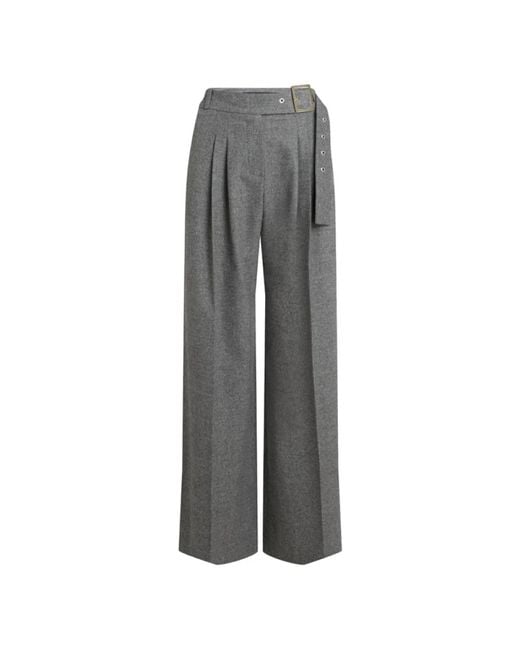 Karl Lagerfeld Gray Wide Trousers
