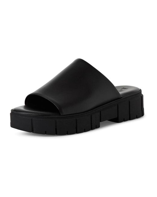 Tamaris Black Sliders