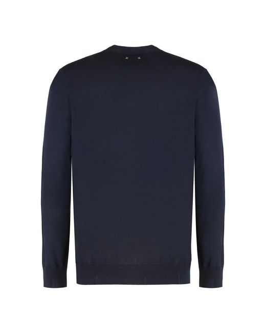 Golden Goose Deluxe Brand Blue Round-Neck Knitwear for men