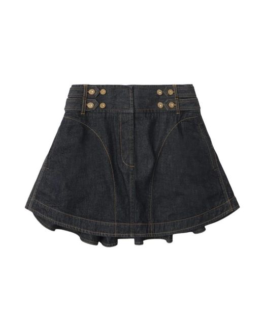 Zimmermann Black Denim Skirts