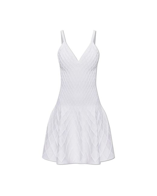 Balmain Kleedjes ,Wit ,Spaghetti Strap Jurk in het White