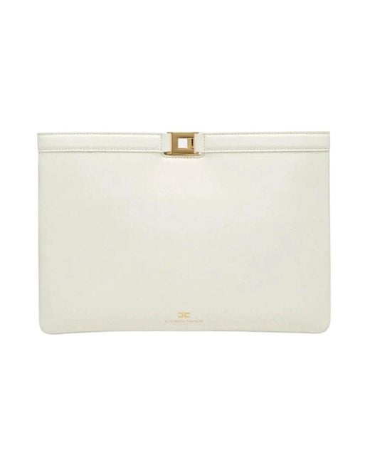 Elisabetta Franchi White Clutches