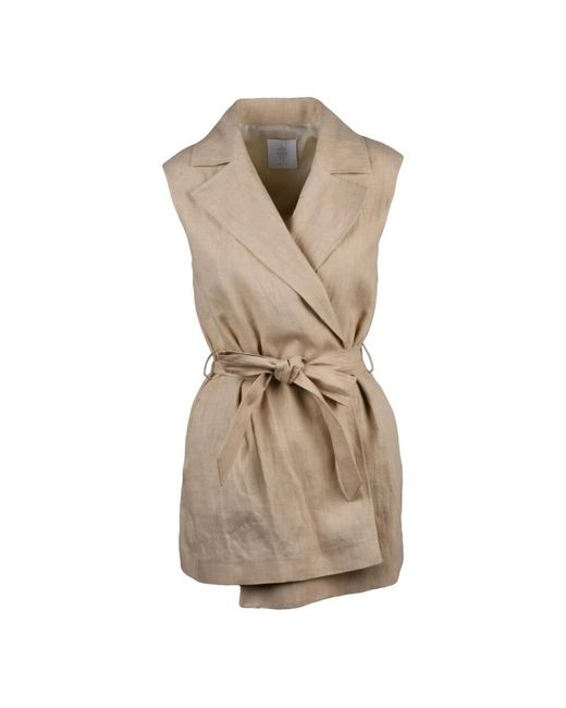 Vests Eleventy en coloris Natural