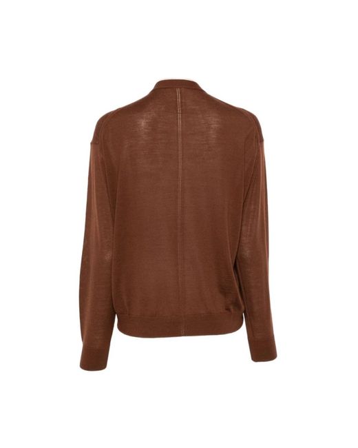 Semicouture Brown Round-Neck Knitwear