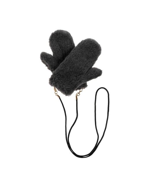 Max Mara Black Ombrato3 Fäustlinge